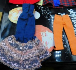 barbie black double case clothes b